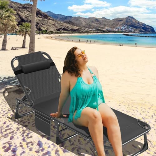 MOPHOTO 5-Position Folding Chaise Lounge Chair - Image 5