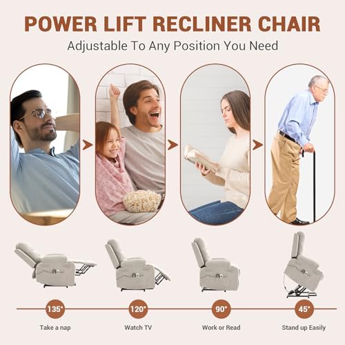 Garvee Oversized Power Lift Recliner Chair - Image 5