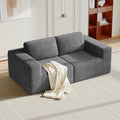 Vesgantti 80" Modular Sectional Sofa, Corduroy Cloud Couch by Vesgantti