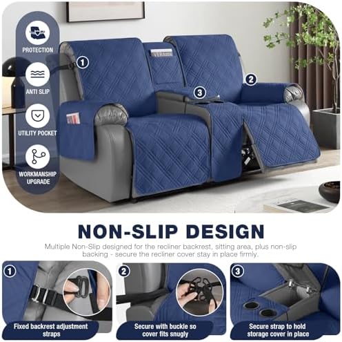 TAOCOCO Waterproof Loveseat Recliner Cover - Image 5