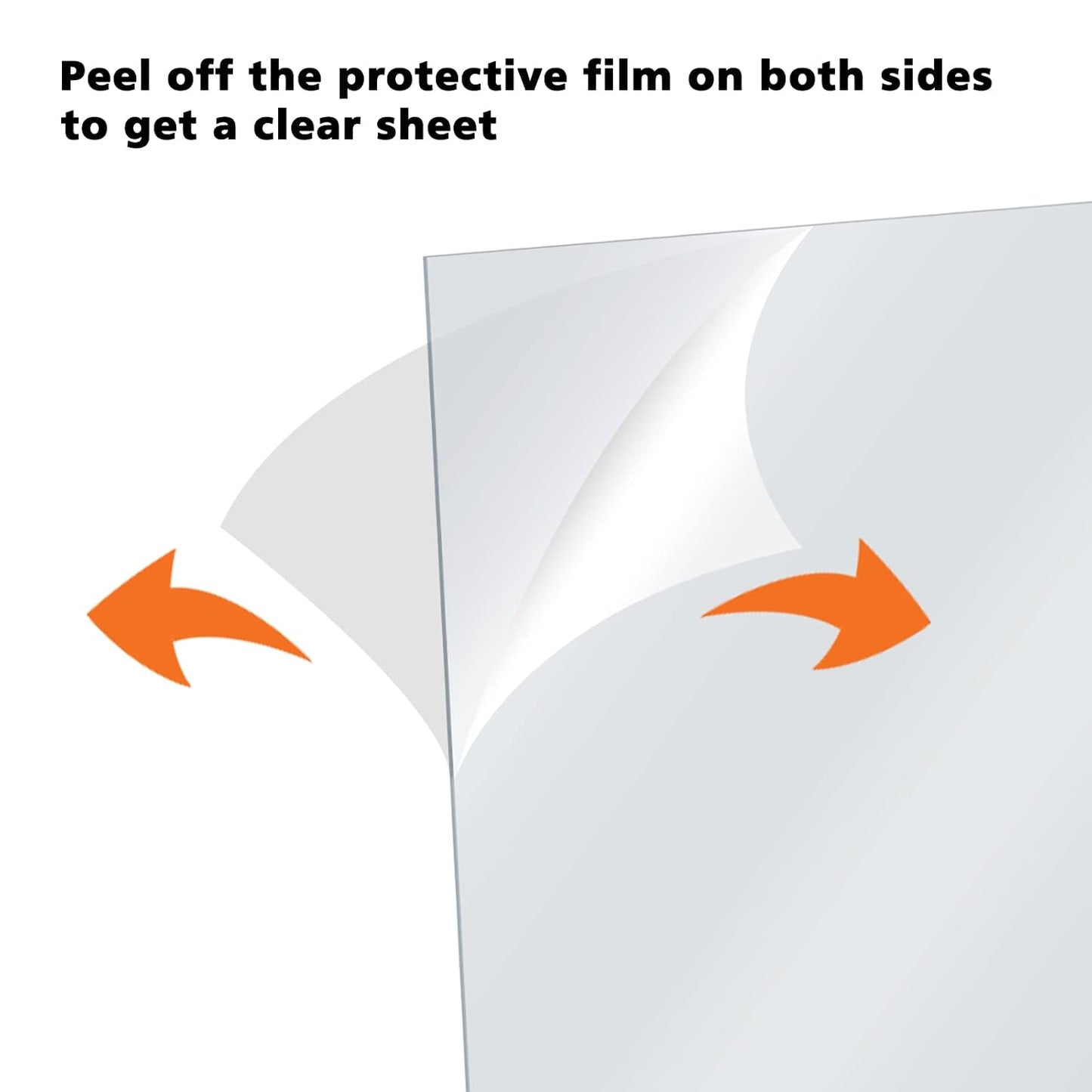 Egofine Plexiglass Sheets 6 Pack of 12x16’’ 0.04 Thick Clear Plastic Cast Transparent Plexi Glass Acrylic Sheets for Crafting Projects, Replacement Picture Frame Glass, DIY Display, Easy to Cut