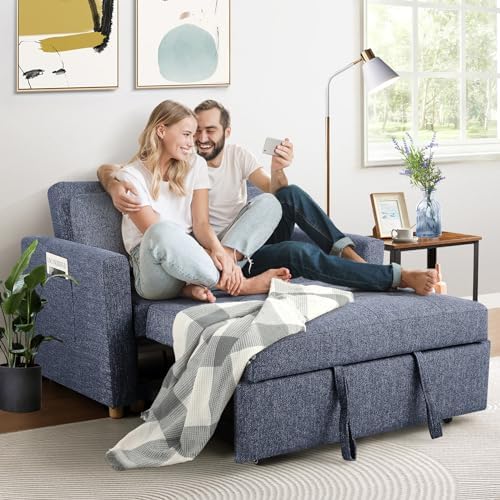 SEJOV Loveseat Sleeper, 3-in-1 Convertible Sofa Bed Pull Out - Image 4