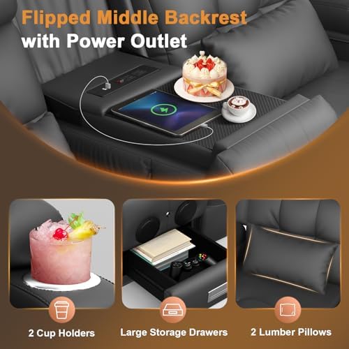 RV Loveseat Recliner Sofa, Wall Hugger Reclining RV Couch - Image 3