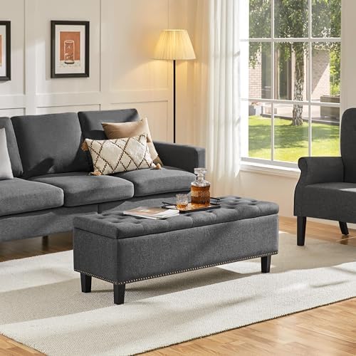 Yaheetech 49in Square Storage Ottoman Coffee Table - Image 5
