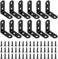 12 PCS 1.57'' x 1.57'' Stainless Straight Flat Brackets, Support Flat Metal by Unknown
