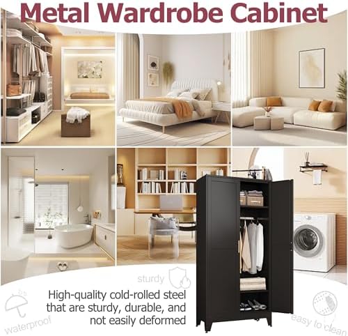 GAIOUS Metal Wardrobe Cabinet - Image 5