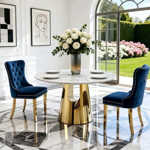 45” Round Dining Table Set For 2, Kitchen Table by Unknown