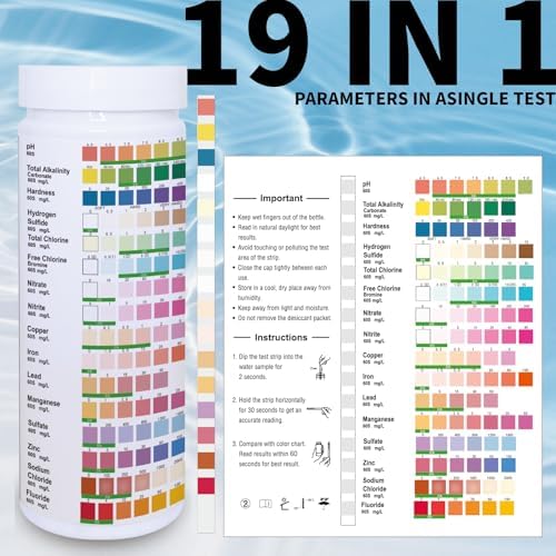 19 in 1 Drinking Water Test Strips, ASSURETST Water Quality Test Kit - Image 2