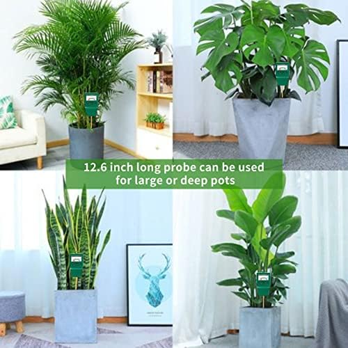 Soil Moisture Meter, Long Probe Plant Hygrometer Moisture Sensor Plant Water - Image 7