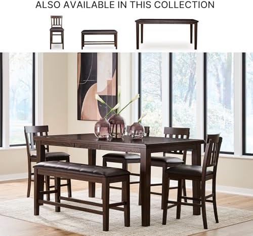 Signature Design by Ashley Wood Counter Height Extendable Dining Table - Image 5