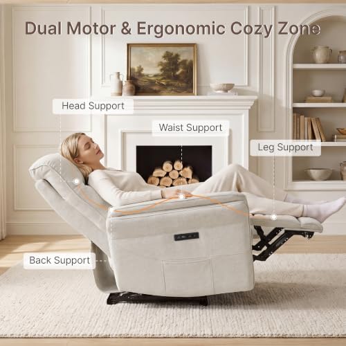 KISLOT Dual Motor Power Recliner Chair, Zero Gravity USB & Type-C - Image 3