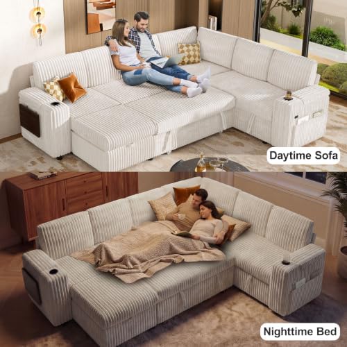 WEUP 111" Modular Sectional Sleeper Sofa - Image 5