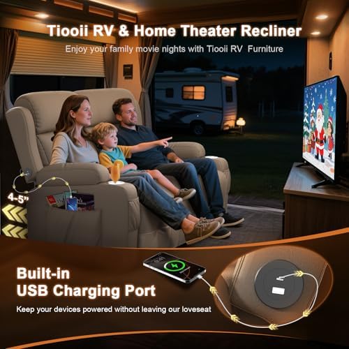 RV Loveseat Recliner Sofa, Home Theater Seating - Image 5