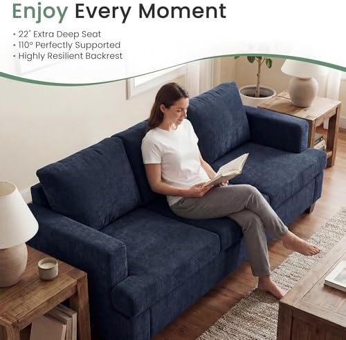 YOUDENOVA Sofa Couch, 3 Piece Set Comfy Sofa, 2 Loveseat & 3 Seater Sofa - Image 4