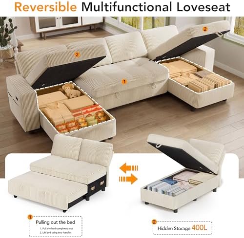 Vipbear Sectional Sleeper Couch - Image 7