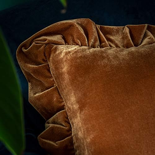Glory Season Velvet Throw Pillow Cover Soft Decorative Luxurious Solid Square - Image 4