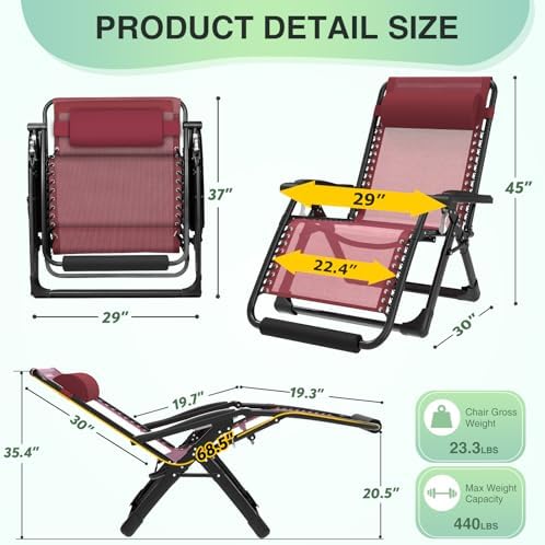 Suteck Oversized Zero Gravity Chair - Image 2