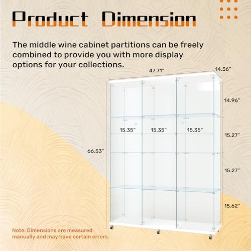 LFT HUIMEI2Y 12-Shelf Glass Display Cabinet - Image 2