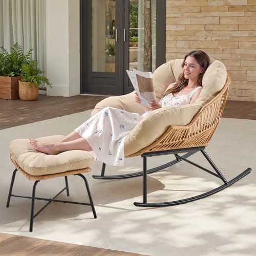 ONBRILL Papasan Rocking Chair by ONBRILL