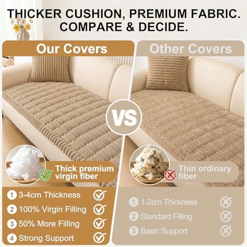 Smiry Couch Cover for Dogs, Non Slip Washable Sofa Protector for Pets - Image 4