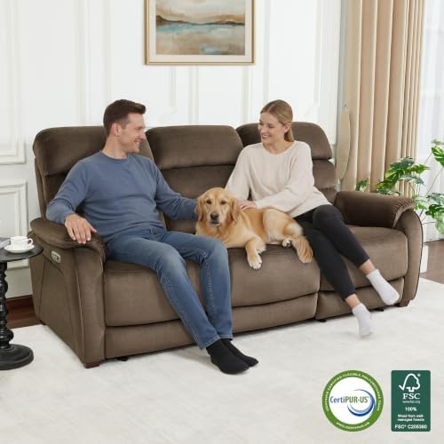 MCombo 87.2'' Wall Hugger Power Recliner Sofa - Image 3