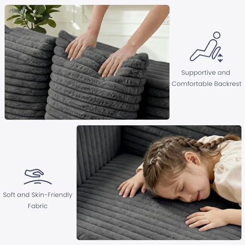 3-in-1 Convertible Sofa Bed: Boneless Loveseat Sleeper & Folding Couch Bed - Image 5