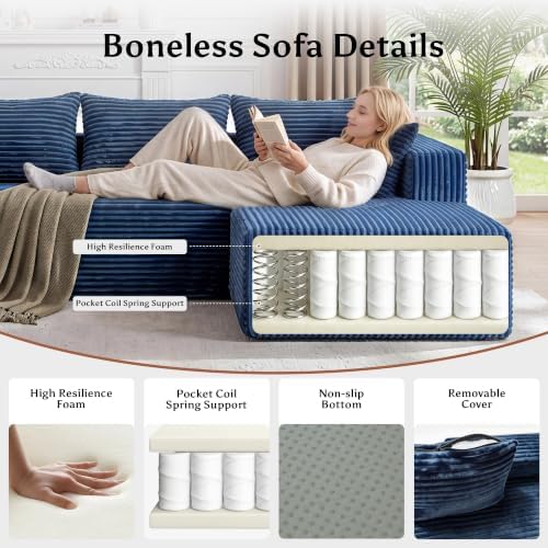 92.5" U Shaped Boneless Couches - Image 6