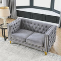 mikibama 58" Velvet Loveseat Sofa Couch by Mikibama