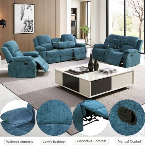 3 Pieces Living Room Furniture Sets - Image 6