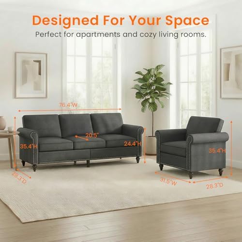 ijuicy 2Pcs Sectional Sofa Set - Image 6
