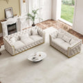 67.5"+84.8" Velvet Sofa Set, Chesterfield Tufted by DAMAIFROMFURNITURE