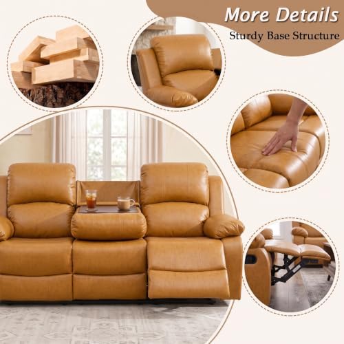 Leather Recliner Sofa，Reclining Sofa - Image 5