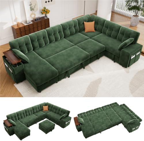 Vipbear 130" Modular Sectional Sleeper Sofa by VipbearLiving