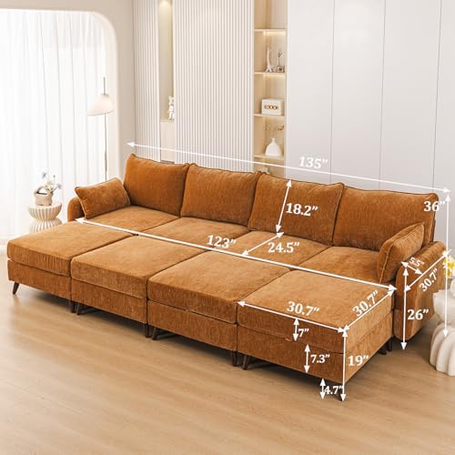 Rexulqo 135'' Modular Sectional Sofa - Image 6