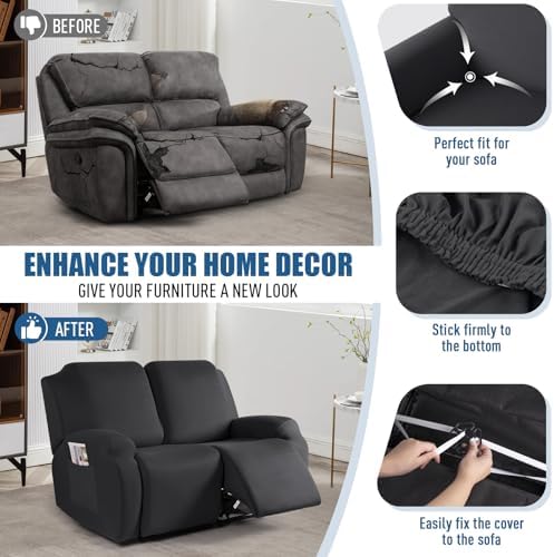 TAOCOCO Recliner Loveseat Covers Stretch Sofa Covers - Image 5