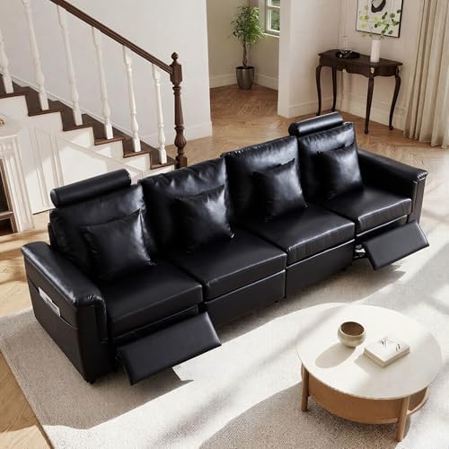 ORRD Modern Faux Leather Sofa Armrest Backrest - Image 2