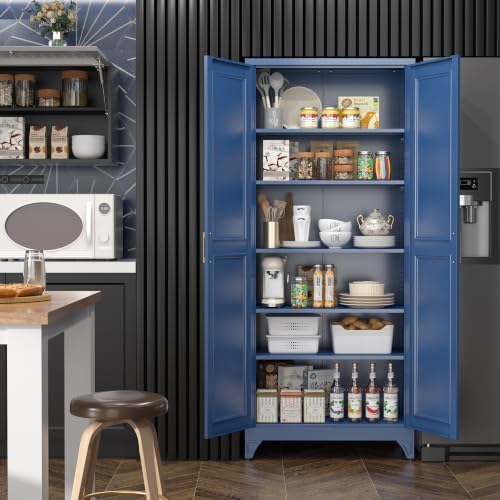SteeLoong 75”Metal Pantry Storage Cabinet - Image 2