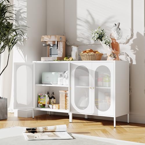 2 Door Accent Cabinet, Metal Storage Cabinet - Image 2