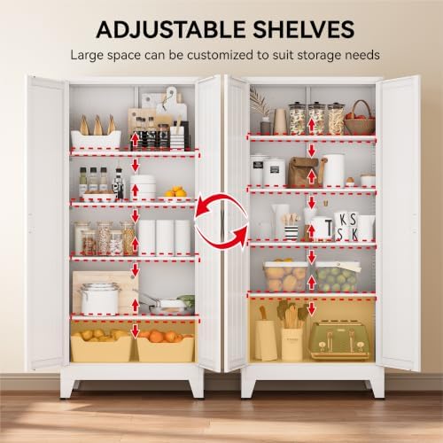 COFaR 71" White Pantry Cabinet - Image 5