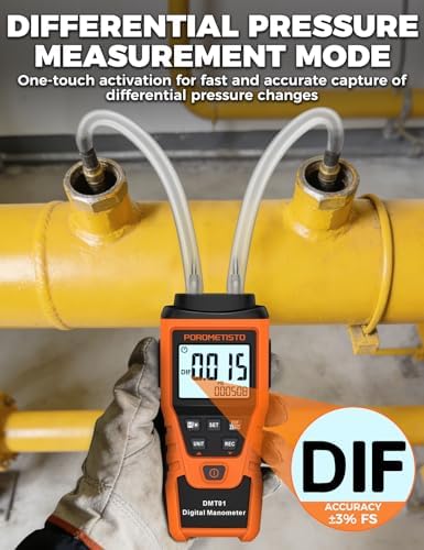 DMT01 Digital Manometer POROMETISTO, Manual Calibration Custom Zero - Image 3