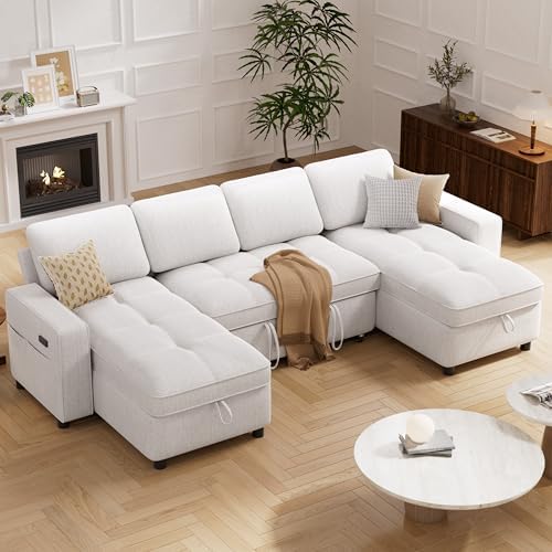 Vipbear 105" Sectional Sleeper Sofa Bed - Image 2