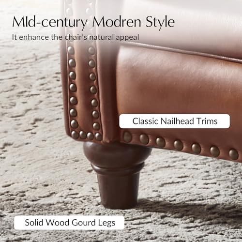 HULALA HOME Genuine Leather Manual Recliners Set of 2 - Image 6