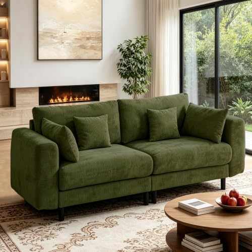 80.8" Cloud Sofa Loveseat, Modular Couch by MastonHome