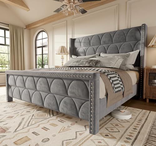OHOHOLIVE King Size Bed Frame by OHOHOLIVE