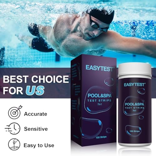 EASYTEST 7-Way Pool Test Strips, 150 Strips Water Test - Image 4