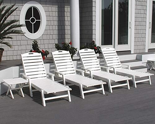 POLYWOOD NCC2280MA-P Nautical Arms Chaise - Image 5