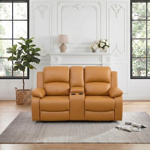 Leather Recliner Sofa Set, Includes 2 Manual Recliner 1 Seat and a 3 Seat Couch by BrisaNube