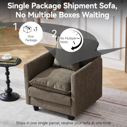 30'' Cloud Single Couch, Cloud Sofa - Image 5