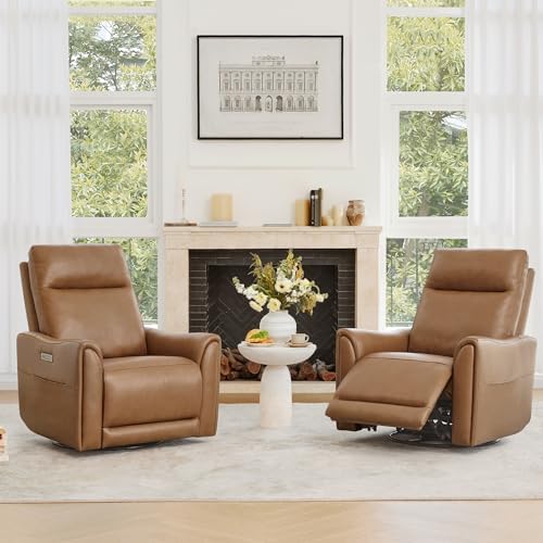 Watson & Whitely Power Recliner Chairs, Genuine Leather Saddle - Image 4