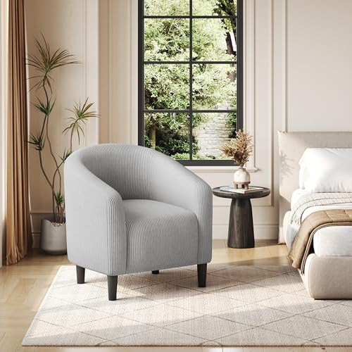 Yaheetech Small 25.5in Wide Corduroy Accent Chair - Image 4
